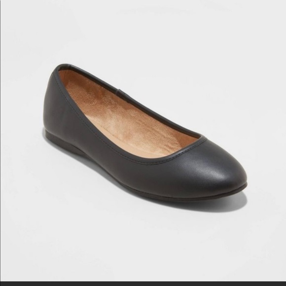 Universal thread Everly flats memory foam slip on black shoe 5W new with tags - Picture 7 of 14